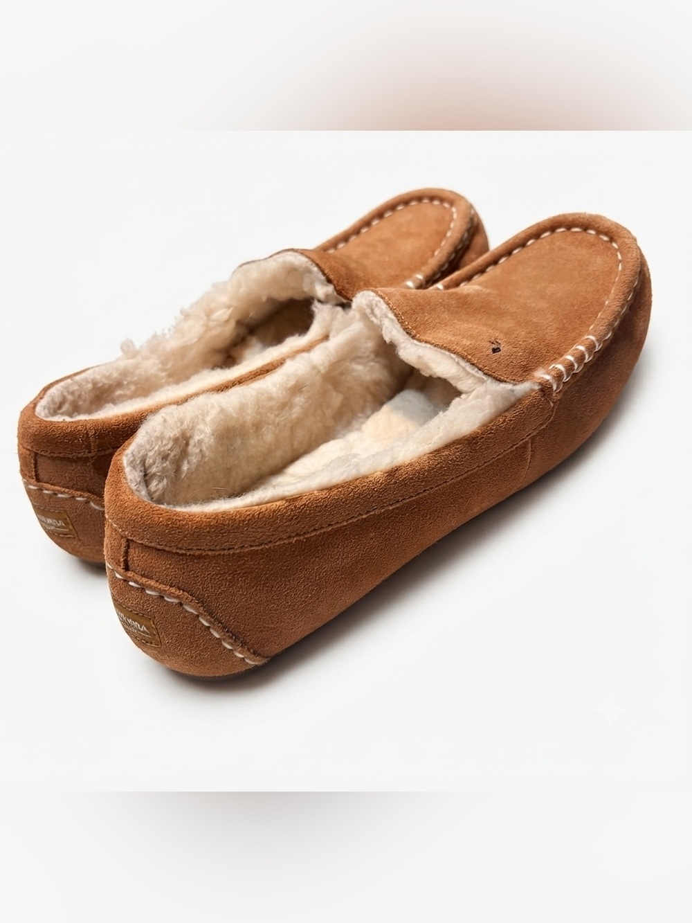 Koolaburra by UGG Lezly slippers featuring a chestnut suede upper and plush faux - Picture 2 of 11